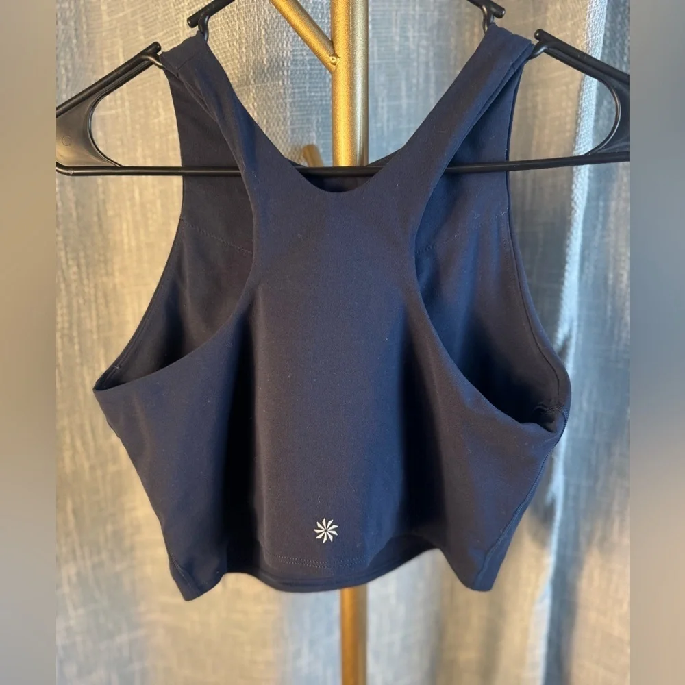 Athleta Conscious Crop Bra Top size Medium in Navy